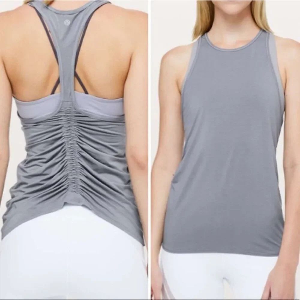 Lululemon Deep Stretch Racerback Tank Top in Lilac Stone Size 2